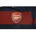 Arsenal 07/08 Away Dark Red&Dark Blue Soccer Jersey